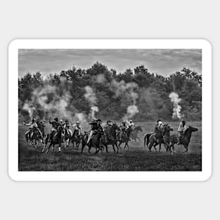 Wild West train robbers Sticker